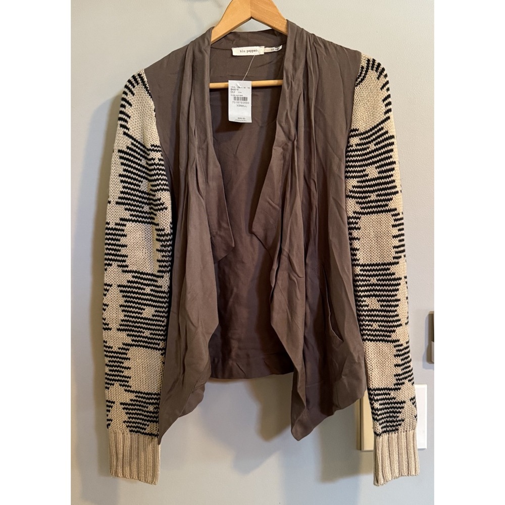 Anthropologie Blu Pepper Top Cardigan Sweater Women's XS New‎